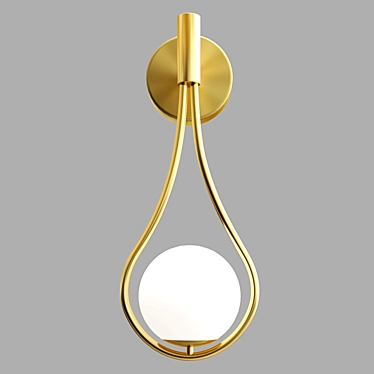 Droplet Glass Sconce 3D model image 1 