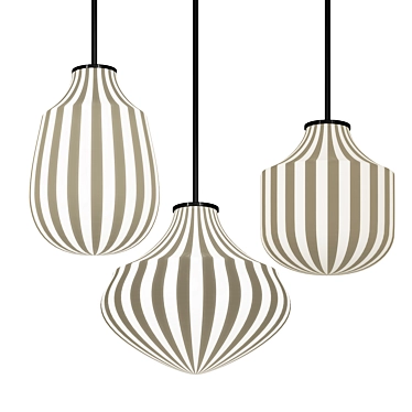 Vintage Circus Pendant Lights 3D model image 1 