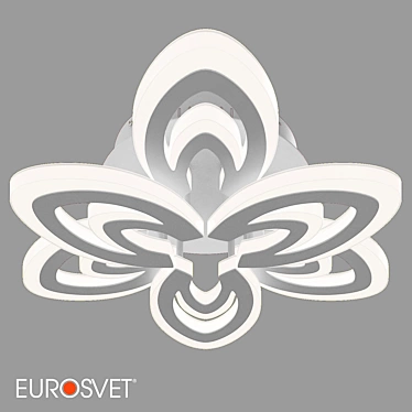 Floritta LED Ceiling Light: Remote Control, Eurosvet 3D model image 1 