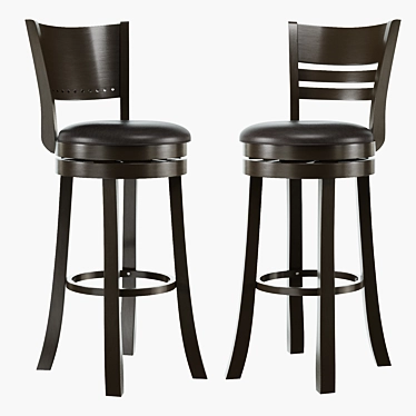 Woodville Salon & Fler Bar Stool 3D model image 1 