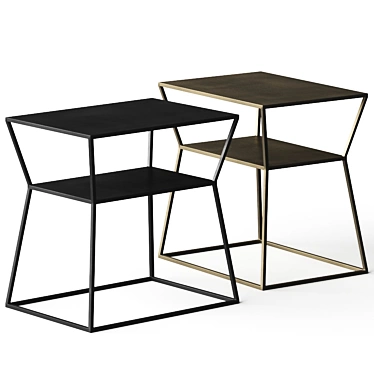 Modern Minimalist Lulu & Georgia Side Table 3D model image 1 