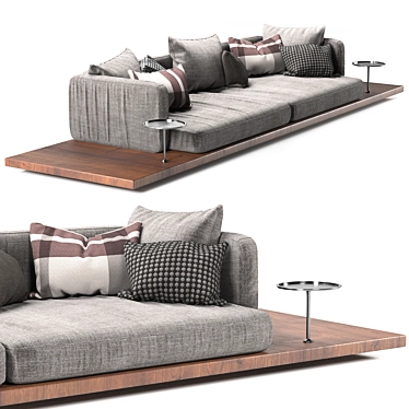 Modular Dock Sofa: Stylish and Versatile 3D model image 1 