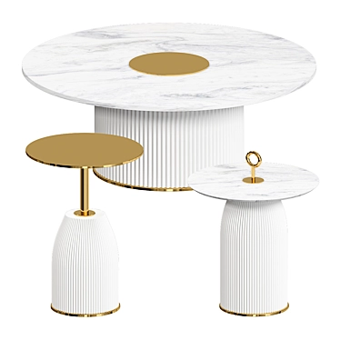 Elegant Italian Coffee Table 3D model image 1 