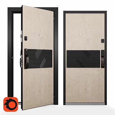 OM Torex Cyber Smart Door 3D model image 1 