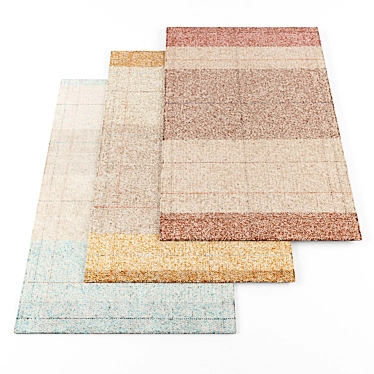  High-Res Modern Rugs Bundle 3D model image 1 