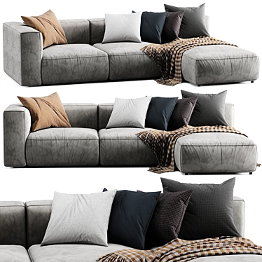 Modern Ligne Roset Nils Lounge Sofa 3D model image 1 