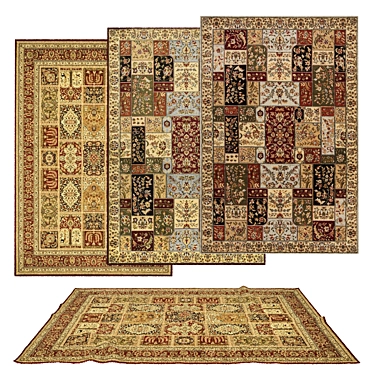 Versatile Rug Set: 6 Variations 3D model image 1 