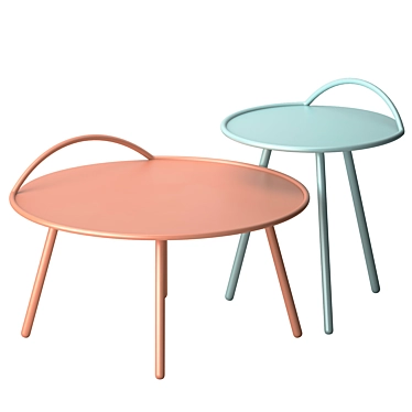 Modern Minimalist PEEL Table 3D model image 1 