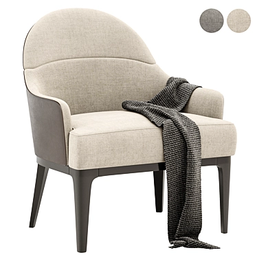 Tirolo Aston: Sleek and Stylish Easy Chair 3D model image 1 