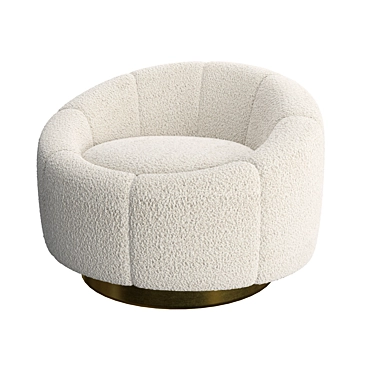 Eichholtz Inger Swivel Chair: Comfort and Functionality in Style 3D model image 1 