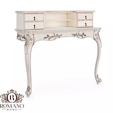 Romano Home Handcrafted Desk: Customizable & Elegant 3D model image 1 