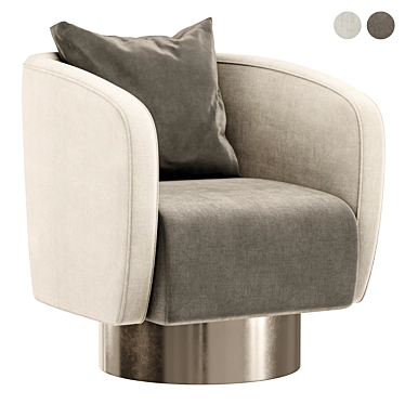 Stylish Club Her Armchair: Chic Comfort 3D model image 1 