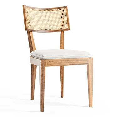 Tapered Legs, Retro Flair: Odelle Chair 3D model image 1 