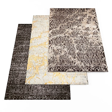 High-Resolution Rugs: 8 Textured Sets 3D model image 1 