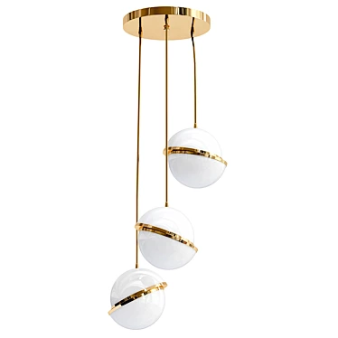 Elegant Shift Trio Lighting Fixture 3D model image 1 