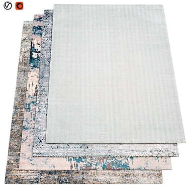 Luxury Textured Carpets | 200x300cm 3D model image 1 