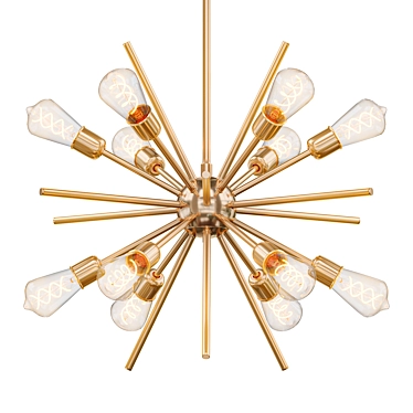 Louella 12: Modern Sputnik Chandelier 3D model image 1 