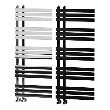 Arezzo Chrome Designer Heated Towel Rail 3D model image 1 