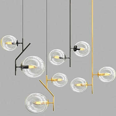 Elegant Illumination: CHAG & KAFT Pendant Light 3D model image 1 