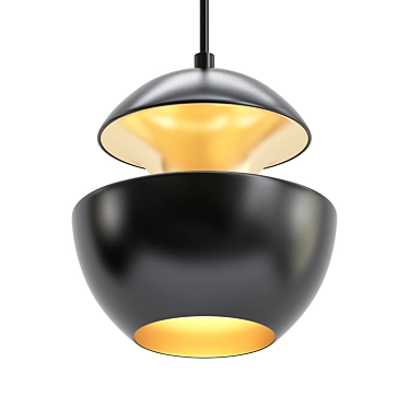 Ultra Black Pendant Light 3D model image 1 