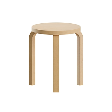 Modern Stool 60: Sleek Design 3D model image 1 