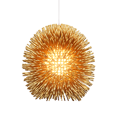 Eco-friendly Urchin Pendant: Stylish & Sustainable 3D model image 1 