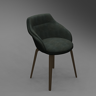 Sleek Modern Chair 3D model image 1 