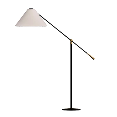 Deco-French Articulated Floor Lamp 3D model image 1 