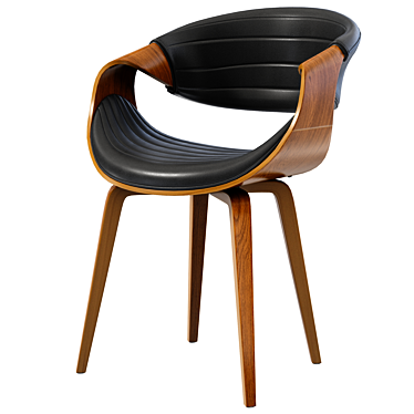 Hassell Upholstered Armchair: Modern Elegance for Your Space 3D model image 1 