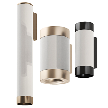 Sleek Scope Wall Lamp 3D model image 1 