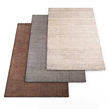 High Resolution Rug Set - 4 Textures 3D model image 1 