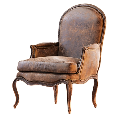 Vintage French Style Armchair L.XV Berger 3D model image 1 