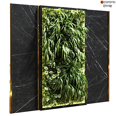 Vertical Greenery Wall - Set of 122 3D model image 1 