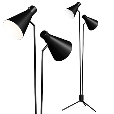 Elegant Lulu and Georgia Floor Lamp 3D model image 1 