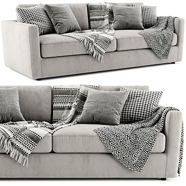 Modern Linteloo Winston 2-Seater Sofa 3D model image 1 