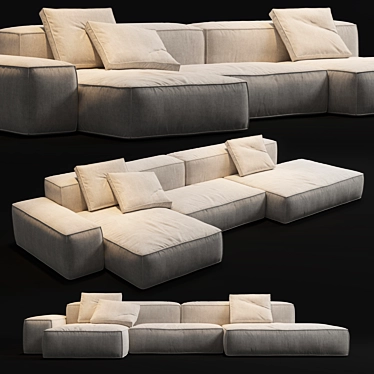 Modular Sofa Boca Navi 3D model image 1 