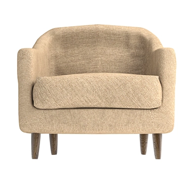 Timeless Elegance: Classic Armchair 3D model image 1 