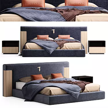 Title: Trussardi Deven Bed - Exquisite Luxury 3D model image 1 