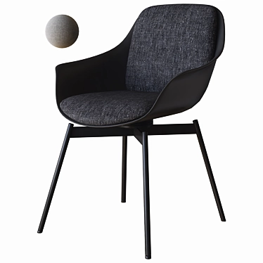 Modern Revival: Rolf Benz Chair 600 3D model image 1 
