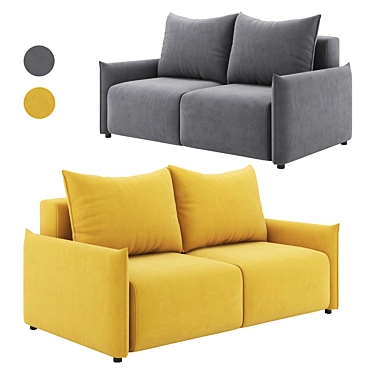 Floris 2-Seater Sofa: Elegant, Stylish, Modern 3D model image 1 