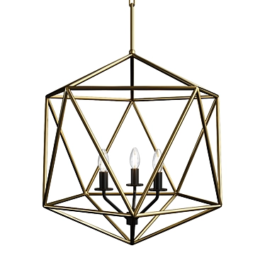 Elegant Astrid Chandelier 3D model image 1 