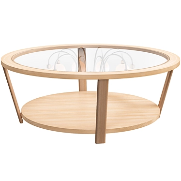 Modern Glass Coffee Table AL-73025 3D model image 1 