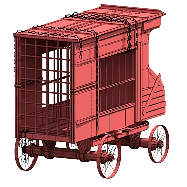 Medieval Carriage C5: High-quality 3D Model 3D model image 1 