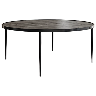 Sleek Round Coffee Table - LOFT LIFE 3D model image 1 