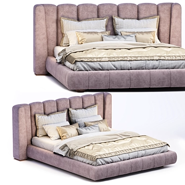 Luxury ANNIBALE Neiva Bed - Italian Elegance for Your Bedroom 3D model image 1 