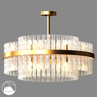 Honeycomb Chandelier: Elegant and Stylish 3D model image 1 