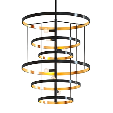 Celeste 8-Light Chandelier 3D model image 1 