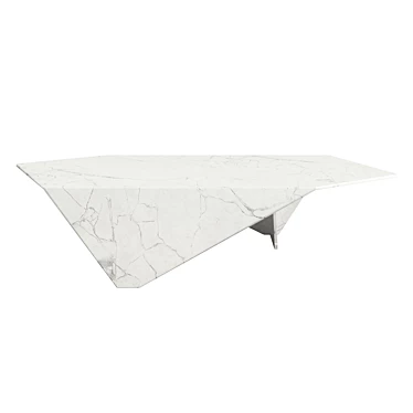 Elegant Carrara Coffee Table 3D model image 1 