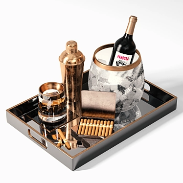 Sleek Drink Set - Perfect for Any Occasion! 3D model image 1 