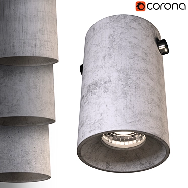 Bentu Design Concrete Ceiling Lamp 3D model image 1 